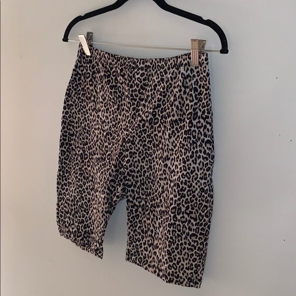 Urban Outfitters Pants - Urban Outfitters leopard print biker shorts